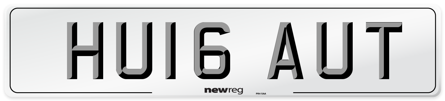 HU16 AUT Number Plate from New Reg